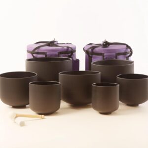 CVNC 432Hz Crystal Singing Bowls Set – 7-Piece Healing Bowls